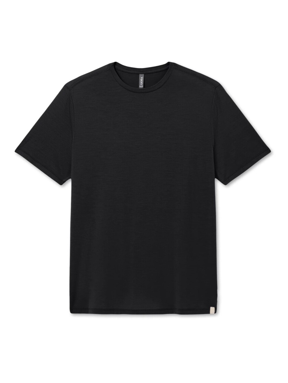 NWT Men's Vuori "Black Merino Wool Tee" in Size Large